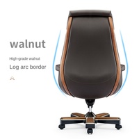 Boss Manager Président Président Personnalisé Luxe Marron Cuir Pu Dossier Haut Exécutif Rotatif Bureau Pivotant Chaise