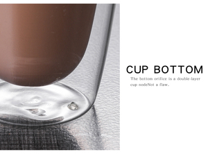 แก้วกาแฟเอสเพรสโซ่ทรงคลาสสิก Boyu แบบสองชั้น ฉนวนกันความร้อน เป็นมิตรกับสิ่งแวดล้อม ฝาไม้ไผ่/แก้ว สำหรับกาแฟเย็น ชา ดื่มในร้านกาแฟ - Product Image 4