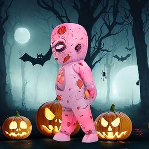 Costume de zombie gonflable pour fête de vacances, costume de zombie gonflable, costumes d'Halloween effrayants pour hommes et femmes - Product Image 4