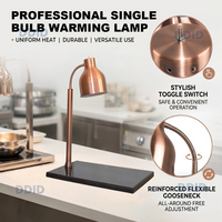 Lampe chauffante infrarouge électrique à tête unique pour buffet et maintien au chaud des aliments, équipement hôtelier et de restauration