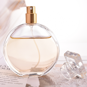 Nuovo originale forma rotonda piatta personalizzata 50ml 100ml vuota profumo Spray bottiglia di vetro <span class=keywords><strong>per</strong></span> l'essenza cosmetica <span class=keywords><strong>per</strong></span> gli uomini - Product Image 5