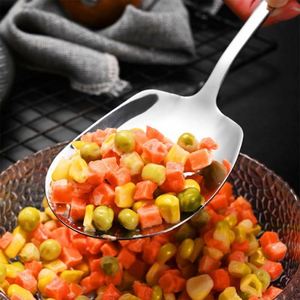 Large Stainless Steel Serving Spoon with Long Handle Kitchen Dinnerware <b>Set</b> Buffet Spoon Spatula Fork for Party Wedding - Product Image 5