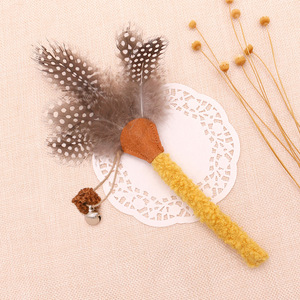 Nuevo juguete de peluche para gatos con plumas y palo de Polygonum para gatos y gatitos - Product Image 3