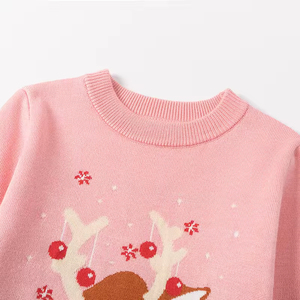 Vêtements d'automne et d'hiver pour enfants, pull à col rond pour tout-petits, pulls à motifs de dessins animés, pull de Noël tricoté pour enfants - Product Image 6