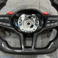 Volant en fibre de carbone sèche personnalisé pour BMW LCI Style G05 G20 G30 G2X G3X G8X F9X X3M X4M G80, accessoires intérieurs de voiture