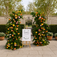 Décorations de table de mariage rustiques et élégantes européennes, boules de fleurs, fournitures de décoration de mariage pour banquets et usage domestique