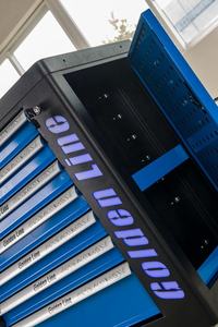 Carrello Portautensili a 7 Cassetti Classico in Metallo con Luce LED - Product Image 4