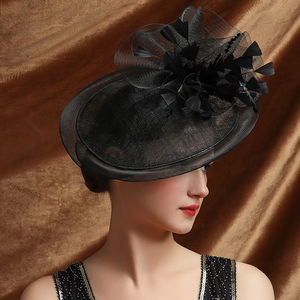 الكمال ساحر قبعة زهرة سيناماي شرائط الريش عقال ، كينتاكي ديربي الزفاف الشاي حزب فاسكيتر - Product Image 6