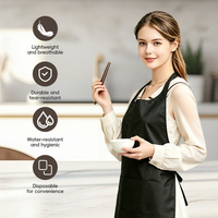 Tablier jetable imperméable sans manches résistant à l'huile pour salon de beauté, restaurant, usage domestique et protection