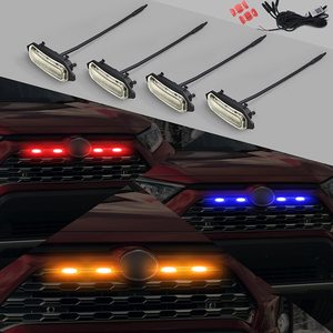 Feux de calandre <span class=keywords><strong>LED</strong></span> RGB pour Toyota <span class=keywords><strong>RAV4</strong></span> 2019_2022 feux de calandre avant Raptor pour la conduite quotidienne blanc ambre rouge bleu etc - Product Image 2