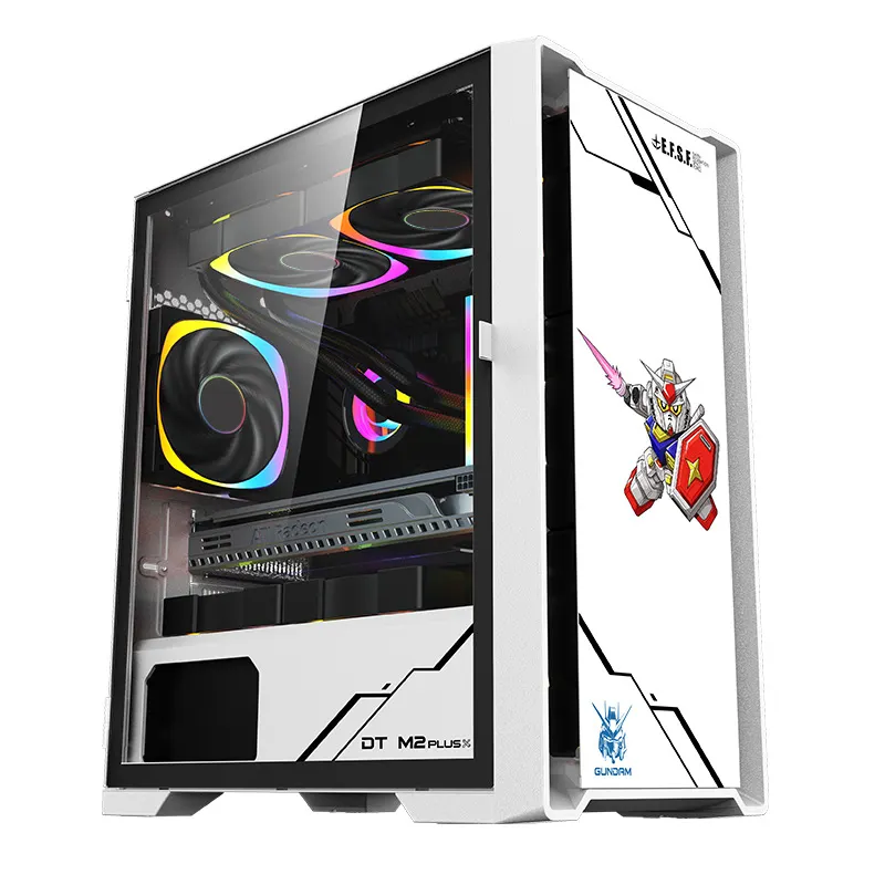 Custom Logo COOLMOON gaming pc cabinet desktop ATX/ITX full tower computer cases With Side Panel Window high quality pc case
