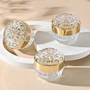 Màn hình in ấn 50 ml Rỗng Kính Kem container với Kim Cương nắp sang trọng Jar mỹ phẩm - Product Image 2