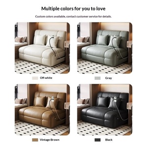 Canapé-lit électrique intelligent moderne et minimaliste avec port USB, nouveau style, pour petit appartement, chambre simple/double, salon, double usage, pliable - Product Image 4