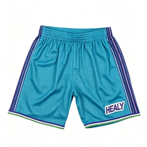 Shorts de basket-ball pour hommes légers, respirants, à séchage rapide, avec logo personnalisé imprimé, taille élastique et poches latérales - Product Image 5