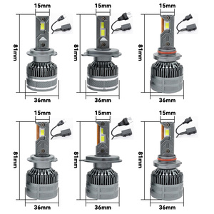 Faro LED A886 de Luz Alta/Baja, H4 Canbus, Tubo Doble de Cobre, 12V 150W 10000LM 6000K, Ajuste Universal para Todos los Autos - Product Image 2