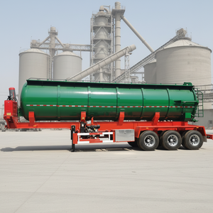 Semirremolque de Acero al Carbono para Transporte de Materiales Secos a Granel, para Polvo y Cemento, con Neumáticos de Carbono 12r22.5 - Product Image 1
