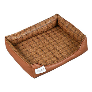 Summer rattan cat and dog <b>beds</b>, Teddy small, medium and large breed square <b>beds</b>, cooling mats, ice pads, all-season, cat - Product Image 1