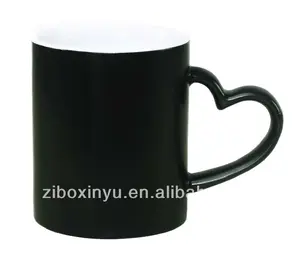 11oz Black Standard wärme empfindliche Farbwechsel becher mit Herz griff FÜR ZIBO XINYU