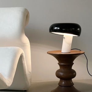 Minimalist Italian-Style Snoopy-Themed Light Luxury <b>Table</b> Lamp Mushroom Design Nordic Marble Bedroom Bedside <b>Study</b> 36V Input - Product Image 2