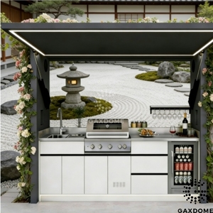 <span class=keywords><strong>Cucina</strong></span> Modulare da Esterno per Caffè, Stazione di Cottura BBQ, <span class=keywords><strong>Cucina</strong></span> Commerciale Prefabbricata in Acciaio Inossidabile - Product Image 1