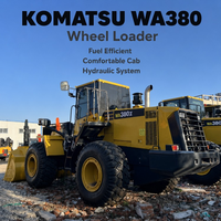 Chargeuse sur pneus Komatsu 380 d'occasion très demandée, bien entretenue, pièces d'origine, chargeuse frontale Komatsu 380 d'occasion