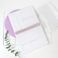 Carnet de suivi d'habitudes personnalisé, imprimé sur mesure, avec impression numérique, planificateur quotidien, journal hebdomadaire non daté, objectifs, bien-être et soins personnels