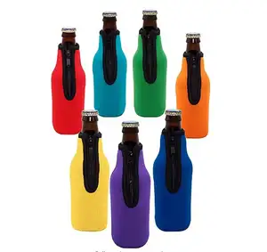 Popular 350ml Neoprene Beer/can Bottle Cooler Print CN;GUA Polyester Keep Wine Cool, Insulated... or Just Logo or Single Color