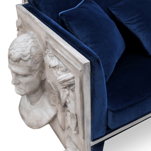 Juego de Muebles de Terciopelo Estilo Barroco de Fábrica Foshan, Juego de Lujo para Sala de Estar Moderna DV-VERSAILLES II-03- BOCAS - Product Image 4