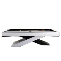 Table de billard en ardoise en bois massif de haute qualité, 7, 8 ou 9 pieds, style rustique personnalisé, multifonctionnelle, qualité tournoi, pour la maison