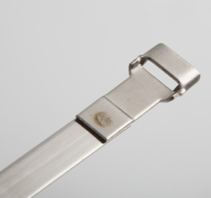 Ad 2023 Échantillon gratuit 6X400mm Micro Type SS304 Attaches de câble en acier inoxydable Attache à glissière en métal - Product Image 3