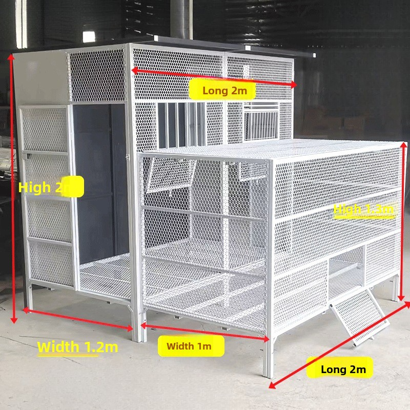 03-Extra-Large Outdoor Pigeon Cage with Sunning Tray