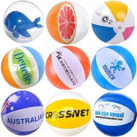 Ballons de plage gonflables personnalisés avec logo, ballons d'eau colorés en PVC à 6 panneaux, jouets de plage promotionnels pour les fêtes d'été