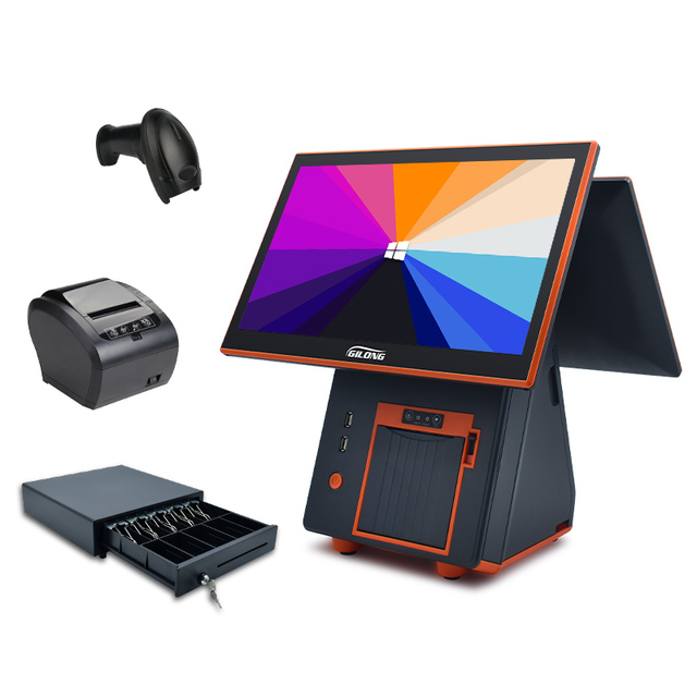 POS Machine Built in 80MM Thermal Receipt Printer With Auto Cutter Cashier Machine