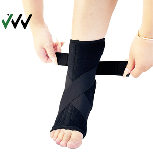 Supporto per Caviglia in Poliestere Unisex, Prevenzione Distorsioni con Molle Metalliche Stabilizzanti per la Corsa - Product Image 1