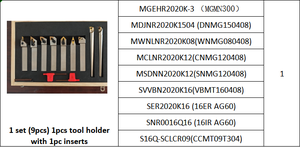 Juego de Portaherramientas de Torneado Externo Indexable con Insertos de Carburo, Herramienta de Corte para Torno CNC para Acero - Product Image 6