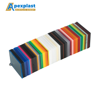Feuille acrylique sur mesure Apexplast en PMMA, écologique, surface brillante pour la publicité, l'éclairage, la découpe et le pliage inclus