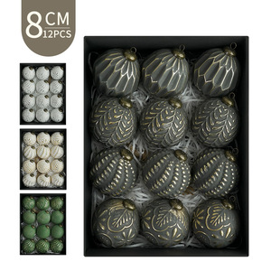 Vintage Farmhouse Hanging Ornaments Xmas Ball Rustic <b>Christmas</b> Tree Decor 12PCS <b>Christmas</b> Ball Ornaments - Product Image 6