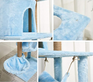 Arbre à <span class=keywords><strong>chat</strong></span> à <span class=keywords><strong>prix</strong></span> d'usine en gros avec perchoir en forme de capsule spatiale transparente et condo multi-niveaux pour grands chats - Product Image 4
