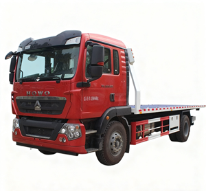 Camions de remorquage diesel Howo 4x2 de conception populaire, nouveaux camions de remorquage à plateau de 10 tonnes, camions de remorquage et dépanneuses diesel à vendre - Product Image 1