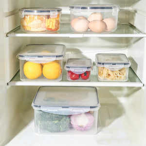 Set Wadah Penyimpanan Makanan Plastik Kedap Udara Transparan 5 pcs/set, Organizer untuk Buah dan Sayur, untuk Dapur, Pantry, Kulkas - Product Image 6
