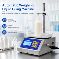 Petite machine de remplissage automatique de liquides de bureau à commande numérique pour eau et jus