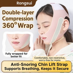 Sangle de menton <span class=keywords><strong>pour</strong></span> enfants, correcteur de respiration buccale, anti-ronflement, bande de soutien maxillaire, soin des adénoïdes, sangle de fermeture buccale - Product Image 1