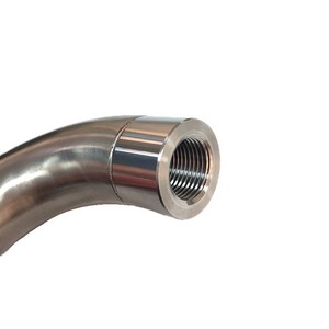 J-Style 90 °   Adaptateur d'échappement en acier inoxydable avec inserts réglables, éliminateur de code défaut (CEL) - Product Image 4