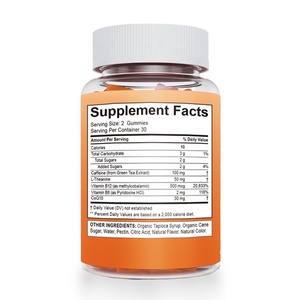 OEM /ODM Energi & gusi fokus dengan kafein alami + l-theanine + Vitamin B6 & B12 + CoQ10 untuk nootropik dan otak - Product Image 5