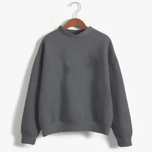 Sweat-shirt à capuche long à manches longues en coton fin personnalisé OEM 2023, design streetwear pour femmes, doublure écologique, style décontracté - Product Image 2