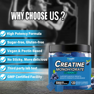 <b>Creatine</b> Monohydrate Gummies 5000mg Per Serving Muscle Strength Athletic Performance Non-GMO Vegan Sugar Free Supplement OEM - Product Image 5