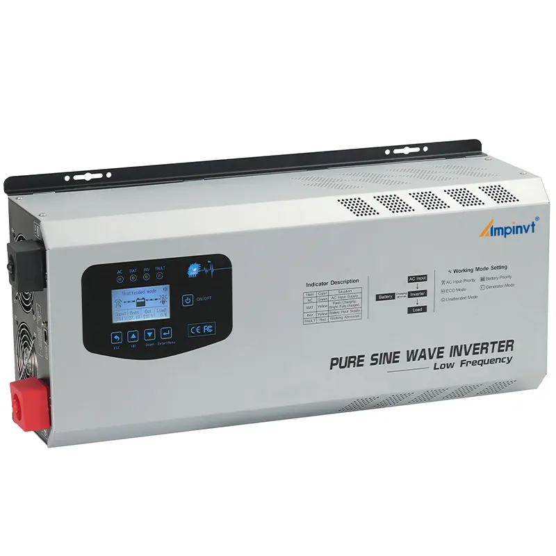 Inverter daya 5000w 6000w, inverter daya penggunaan 12V 24V hingga 220V 230V Rv untuk rumah