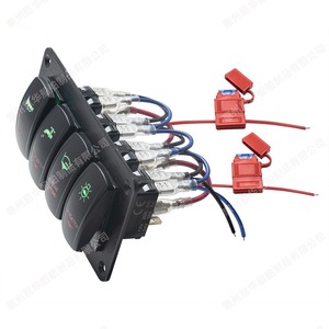 Panel de interruptores basculantes para barco, 12-24V, 4 vías, control impermeable para uso marino en yates y vehículos recreativos - Product Image 5