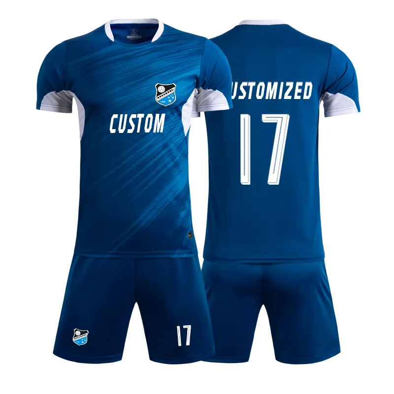 Chinese Leveranciers Custom Afdrukken Voetbal Jersey Voetbal Team Wear Voetbal Uniformen Voetbalshirts