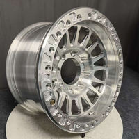 Rines Forjados FX 6x135 6x139.7 6x114.3 KM235 6061-T6 con Anillo Perlado, Aptos para Jeep Wrangler JK/JL, Ford Bronco, Land Cruiser Prado